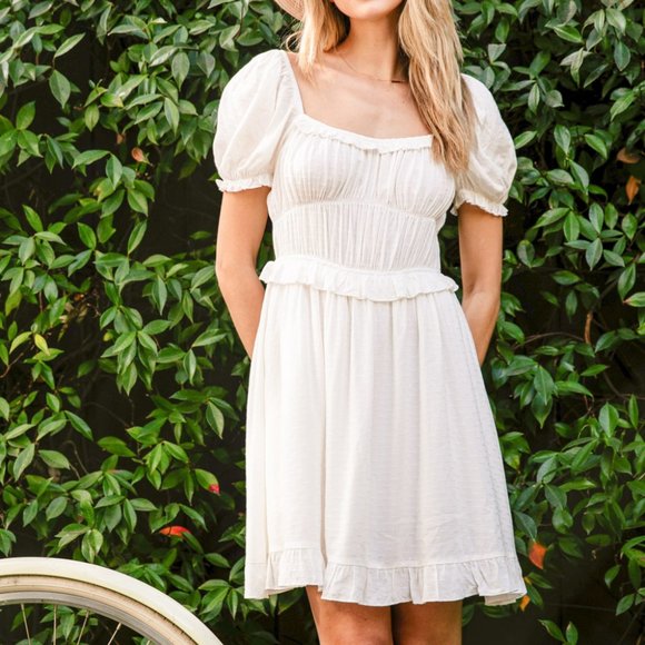 blue b Dresses & Skirts - New Boho Puff Sleeve Midi Dress